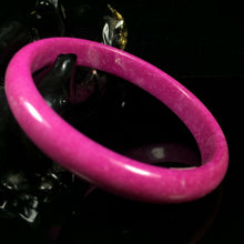 Load image into Gallery viewer, 10% OF- 62/63/64mm Certified Natural Lavender Emerald Jade A HandCarved Lucky Round Bracelet Bangle A343