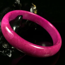 Load image into Gallery viewer, 10% OF- 60/61/62mm Certified Natural Lavender Emerald Jade A HandCarved Lucky Round Bracelet Bangle Z000