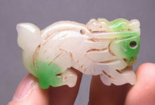 Load image into Gallery viewer, 10% OFF- Certified Natural Jadeite Emerald A Jade HandCarved Lucky Jade Dragon Pixiu Beast Feng Shui Pendant A89