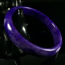 Load image into Gallery viewer, 10% OF- 64/65/66mm Certified Natural Lavender Emerald Jade A HandCarved Lucky Bracelet Bangle Z0024