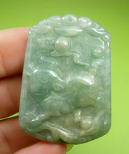 Load image into Gallery viewer, 10% OF- Certified Natural Icy Jadeite Emerald A*Jade Handcarved Lucky Pig Pendant A5961