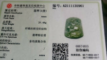 Load image into Gallery viewer, 10% OF- Certified Natural Icy Jadeite Emerald A*Jade Handcarved Lucky Pig Pendant A5961