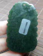 Load image into Gallery viewer, 10% OF- Certified Natural Green Emerald A*Jade Handcarved Lucky Dragon Pendant A0988