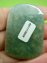 Load image into Gallery viewer, 10% OF- Certified Natural Icy Jadeite Emerald A*Jade Handcarved Lucky Rat Coin Bag Pendant A5906
