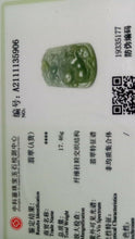 Load image into Gallery viewer, 10% OF- Certified Natural Icy Jadeite Emerald A*Jade Handcarved Lucky Rat Coin Bag Pendant A5906