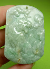 Load image into Gallery viewer, 10% OF- Certified Natural Icy Jadeite Emerald A*Jade Handcarved Lucky Tiger Pendant A5978