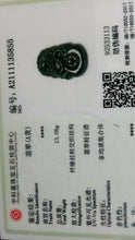 Load image into Gallery viewer, 10% OF- Certified Natural Oily Green Jadeite Emerald A*Jade Handcarved Lucky Snake Ruyi Pendant A5855