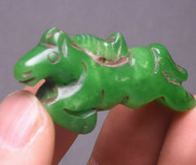 Load image into Gallery viewer, 10% OFF- Certified Natural Jadeite Emerald A Jade HandCarved Lucky Horse Feng Shui Pendant A88