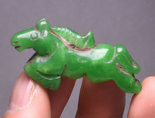 Load image into Gallery viewer, 10% OFF- Certified Natural Jadeite Emerald A Jade HandCarved Lucky Horse Feng Shui Pendant A88
