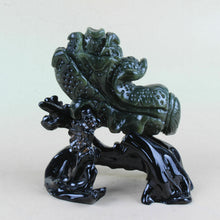 Load image into Gallery viewer, 10% OFF- Chinese Genuine Natural Green Jade Handcarved Lucky Cabbage Feng Shui Statue