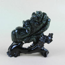 Load image into Gallery viewer, 10% OFF- Chinese Genuine Natural Green Jade Handcarved Lucky Cabbage Feng Shui Statue