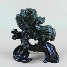 Load image into Gallery viewer, 10% OFF- Chinese Genuine Natural Green Jade Handcarved Lucky Cabbage Feng Shui Statue