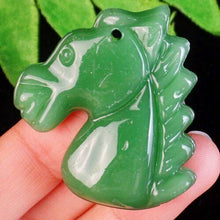 Load image into Gallery viewer, 10% OFF- Certified Natural Green Emerald A Jade Carved Lucky Horse Feng Shui Pendant