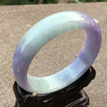 Load image into Gallery viewer, 55-57mm Certified Natural Lavender Jadeite Emerald A Jade Carved Bracelet Bangle x4012 with Gift Box