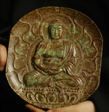 Load image into Gallery viewer, 5.8''/148mm H- Chinese Natural Antique Exquisite Jade Handcarved Sculpture Buddha Statue