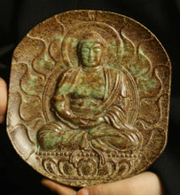 Load image into Gallery viewer, 5.8''/148mm H- Chinese Natural Antique Exquisite Jade Handcarved Sculpture Buddha Statue