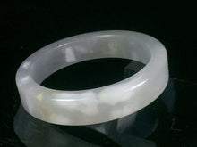 Load image into Gallery viewer, 10% OFF- 57/58/59mm Certified Natural Lavender Jadeite Emerald A*Jade HandCarved Lucky Jade Bangle A033