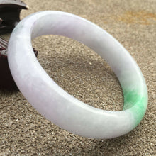 Load image into Gallery viewer, 10% OFF- 61/62/63mm Certified Natural 3 Color Jadeite Emerald A Jade HandCarved Lucky Bracelet Bangle GX488