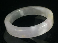 Load image into Gallery viewer, 10% OFF- 57/58/59mm Certified Natural Lavender Jadeite Emerald A*Jade HandCarved Lucky Jade Bangle A033