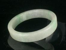 Load image into Gallery viewer, 10% OFF- 56/57/58mm Certified Natural Lavender Light Green Jadeite Emerald A*Jade HandCarved Lucky Jade Bangle A035