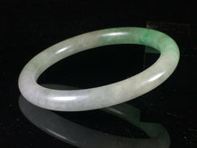 Load image into Gallery viewer, 10% OFF- 57/58/59mm Certified Natural 3 Color Jadeite Emerald A*Jade HandCarved Lucky Round Bracelet Bangle GX765
