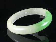 Load image into Gallery viewer, 10% OFF- 61/62/63mm Certified Natural Jadeite Emerald A*Jade HandCarved Lucky Bracelet Bangle GX774