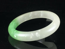 Load image into Gallery viewer, 10% OFF- 61/62/63mm Certified Natural Jadeite Emerald A*Jade HandCarved Lucky Bracelet Bangle GX774