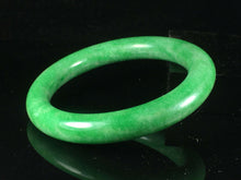 Load image into Gallery viewer, 10% OFF- 58/59/60mm Certified Natural Jadeite Emerald A Jade HandCarved Lucky Round Bracelet Bangle GX779