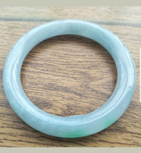 Load image into Gallery viewer, 60/61/62mm Certified Natural Lavender Jadeite Emerald A Jade HandCarved Round Bracelet Bangle A660