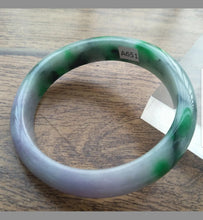 Load image into Gallery viewer, 57/58/59mm Certified Natural 3 Color Jadeite Emerald A Jade HandCarved Bracelet Bangle A651