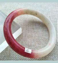 Load image into Gallery viewer, 55/56/57mm Certified Natural Red Xiu Emerald A Jade HandCarved Round Bracelet Bangle A256