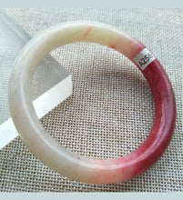 Load image into Gallery viewer, 55/56/57mm Certified Natural Red Xiu Emerald A Jade HandCarved Round Bracelet Bangle A256