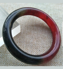 Load image into Gallery viewer, 54/55/56mm Certified Natural Red Xiu Emerald A Jade HandCarved Round Bracelet Bangle Z246
