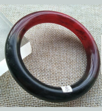 Load image into Gallery viewer, 54/55/56mm Certified Natural Red Xiu Emerald A Jade HandCarved Round Bracelet Bangle Z246