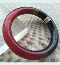 Load image into Gallery viewer, 54/55/56mm Certified Natural Red Xiu Emerald A Jade HandCarved Round Bracelet Bangle Z246