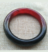 Load image into Gallery viewer, 54/55/56mm Certified Natural Red Xiu Emerald A Jade HandCarved Round Bracelet Bangle Z246