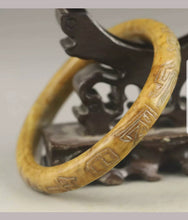 Load image into Gallery viewer, 61/62/63mm Certified Natural Red Yellow Jadeite Emerald A Jade HandCarved Bracelet Bangle A1940