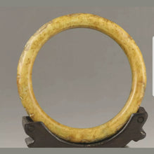 Load image into Gallery viewer, 61/62/63mm Certified Natural Red Yellow Jadeite Emerald A Jade HandCarved Bracelet Bangle A1940