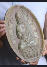 Load image into Gallery viewer, 9.45''/240mm H- Chinese Natural Antique Exquisite Jade Handcarved Sculpture Buddha Statue