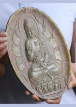 Load image into Gallery viewer, 9.45''/240mm H- Chinese Natural Antique Exquisite Jade Handcarved Sculpture Buddha Statue