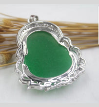 Load image into Gallery viewer, 10% OFF- Certified Natural Jadeite Emerald A Jade Handcrafted Buddha Pendant