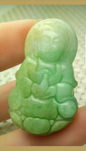 Load image into Gallery viewer, 10% OFF- Certified Natural Jadeite Emerald A Jade Handcrafted Guanyin Pendant A1709