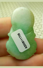 Load image into Gallery viewer, 10% OFF- Certified Natural Jadeite Emerald A Jade Handcrafted Guanyin Pendant A1709