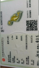 Load image into Gallery viewer, 10% OFF- Certified Natural Gold Jadeite Emerald A Jade Handcrafted Dolphin Pendant A5143