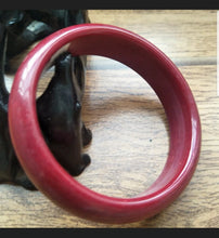 Load image into Gallery viewer, 57/58/59mm Certified Natural Red Jadeite Emerald A*Jade HandCarved Bangle K133