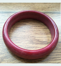 Load image into Gallery viewer, 57/58/59mm Certified Natural Red Jadeite Emerald A*Jade HandCarved Bangle K133