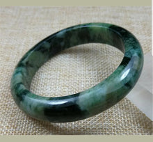 Load image into Gallery viewer, 55/56/57mm Certified Natural Jadeite Emerald A*Jade HandCarved Bangle Z4696