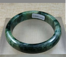 Load image into Gallery viewer, 55/56/57mm Certified Natural Jadeite Emerald A*Jade HandCarved Bangle Z4696