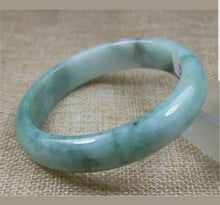 Load image into Gallery viewer, 57/58/59mm Certified Natural Jadeite Emerald A*Jade HandCarved Bangle X1436