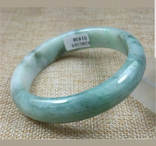 Load image into Gallery viewer, 57/58/59mm Certified Natural Jadeite Emerald A*Jade HandCarved Bangle X1436